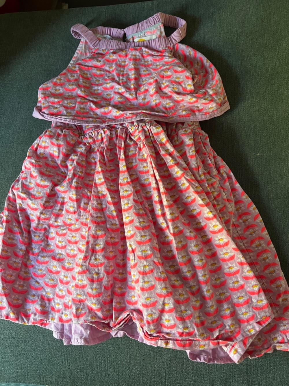 Boden Lilac and Coral Floral Girls Sundress